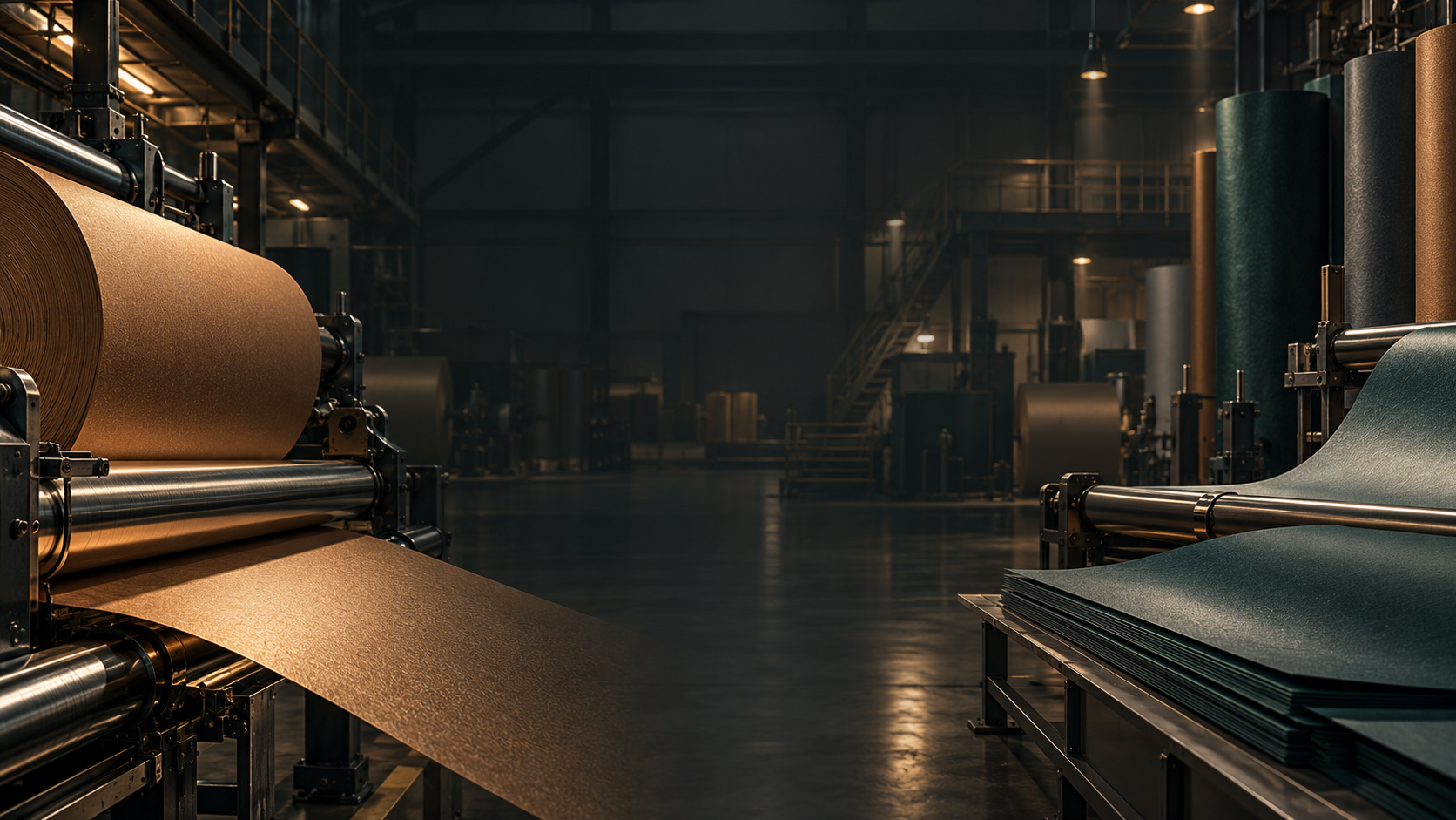 Illustrative specialty paper production workspace