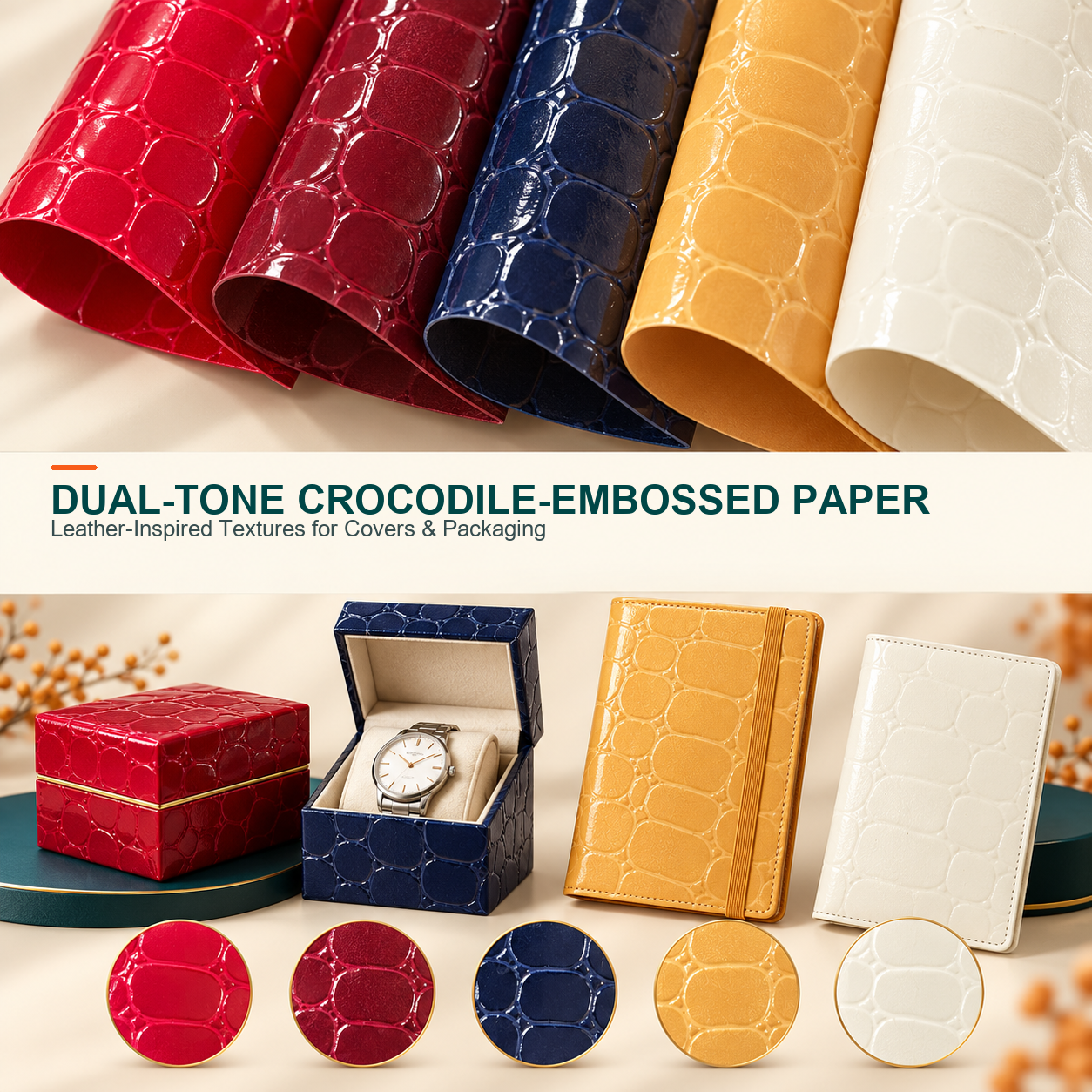 Two-Tone Embossed material selection